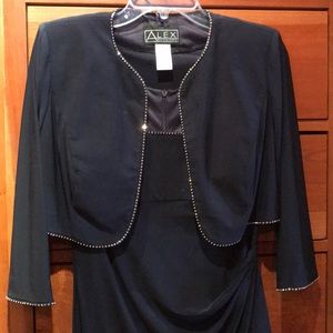 Alex Evenings Formal Gown Navy Sz 6